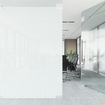 Folie fereastră, statică/mată, alb transparentă, 45x500 cm, PVC - Img 3