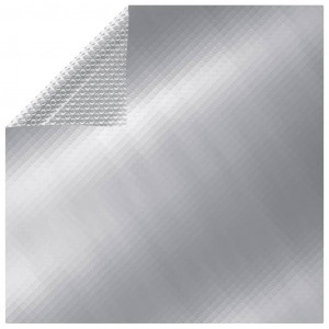 Folie solară plutitoare piscină dreptunghiular argintiu 6x4m PE - Img 1