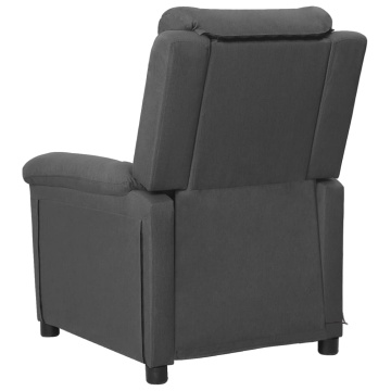Fotoliu de masaj, gri închis, material textil - Img 4