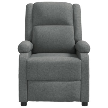 Fotoliu rabatabil, gri închis, material textil - Img 3