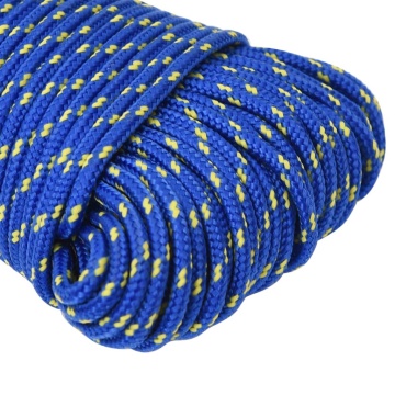 Frânghie de barcă, albastru, 3 mm, 50 m, polipropilenă - Img 4