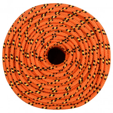 Frânghie de barcă, portocaliu, 6 mm, 50 m, polipropilenă - Img 3