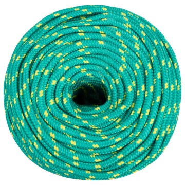 Frânghie de barcă, verde, 8 mm, 100 m, polipropilenă - Img 3