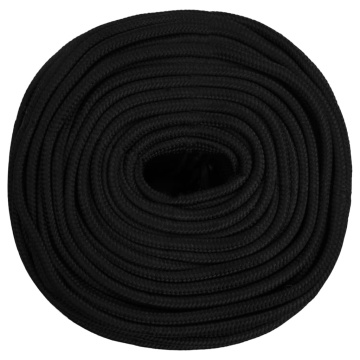 Frânghie de lucru, negru, 6 mm, 500 m, polipropilenă - Img 3