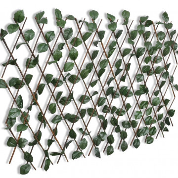 Gard cu zăbrele, frunze artificiale, 5 buc.,180 x 90 cm, salcie - Img 3