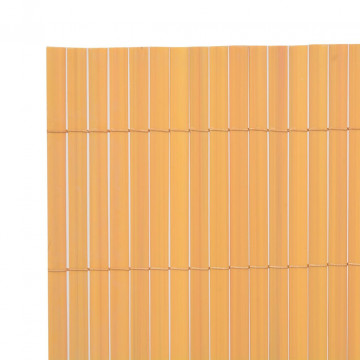Gard de grădină cu două fețe, galben, 90 x 300 cm, PVC - Img 3