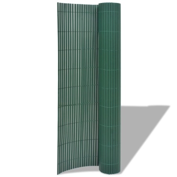 Gard de grădină cu două fețe, verde, 90 x 300 cm, PVC - Img 2