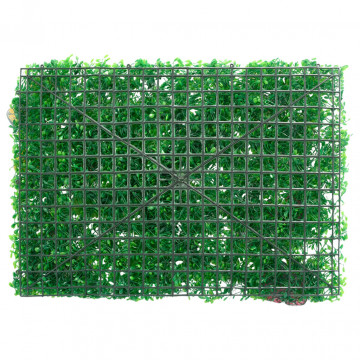 Gard din plante artificiale, 24 buc., verde, 40x60 cm - Img 4