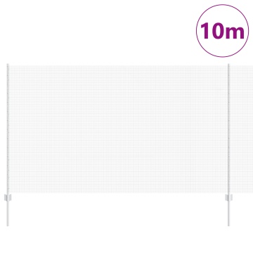 Gard din sârmă sudată cu 10 stâlpi Argintii 1.4x10 m Oțel - Img 3