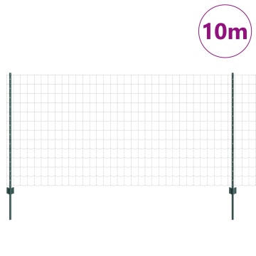 Gard Euro cu 5 Posturi U Verzi 1.2x10 m din Oțel - Img 3