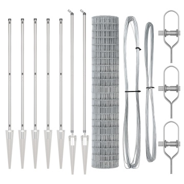 Gard Euro cu 7 Posturi cu țepi 1.5x10 m din oțel galvanizat - Img 2