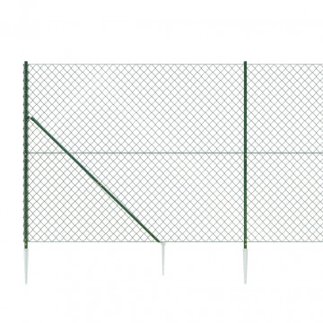 Gard plasă de sârmă cu țăruși de fixare, 2x10 m - Img 4