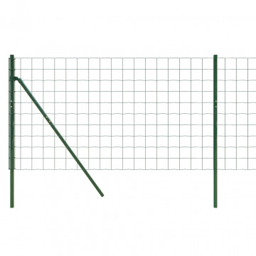 Gard plasă de sârmă, verde, 1x10 m, oțel galvanizat - Img 4