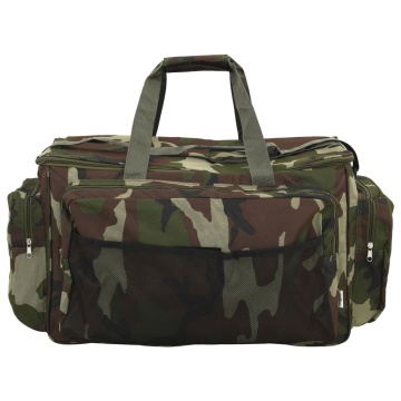 Geantă de pescuit, verde camuflaj, țesătură oxford impermeabilă - Img 3