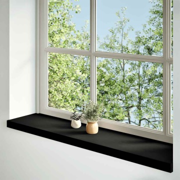 Glafuri 2 buc maro închis 120x30x2 cm lemn masiv de stejar - Img 2