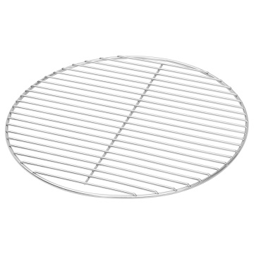 Grătar BBQ Argintiu Ø43 cm Oțel inoxidabil - Img 1