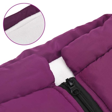 Haină câini cu ham impermeabilă reflectorizantă, violet, L44 - Img 6