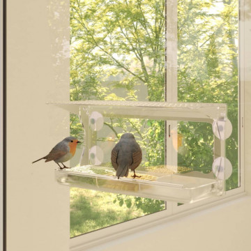 Hrănitoare păsări pentru fereastră 2 buc. 30x12x15 cm acril - Img 1