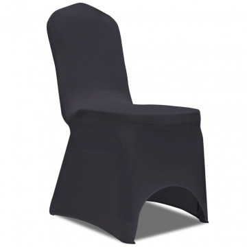 Husă de scaun elastică, 4 buc., antracit - Img 2
