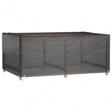Husă pentru mobilier de grădină, 8 ocheți, 180x122x75 cm pătrat - Img 2
