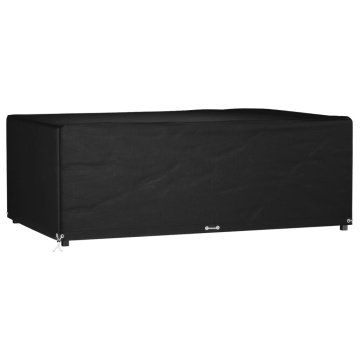 Husă pentru mobilier grădină, 12 ocheți, 213x132x75 cm pătrat - Img 1