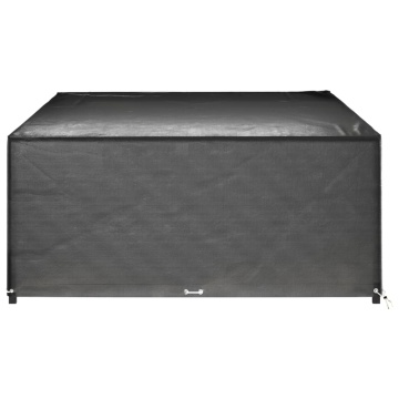 Huse mobilier grădină, 2 buc, 16 ocheți, 325x205x90 cm, pătrat - Img 4