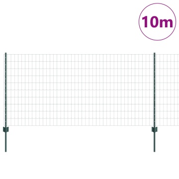 Împrejmuirea Euro cu 5 U Posturi Verde 1x10 m Oțel - Img 3