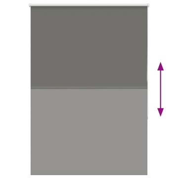 Jaluză cu role opace gri 105x150 cm lățime material 100,7 cm - Img 8