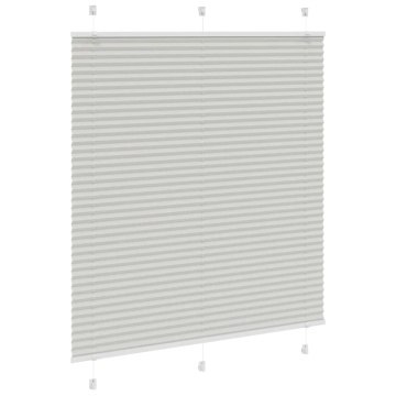 Jaluză plisată gri deschis 115x100 cm Lățime țesătură 114,4 cm - Img 3