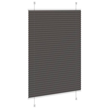 Jaluză plisată negru 85x150 cm Lățime țesătură 84,4cm poliester - Img 4