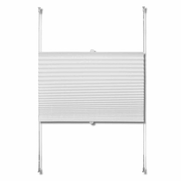 Jaluzea plisse, alb, 40x150 cm, pliuri - Img 4