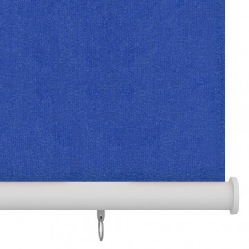 Jaluzea tip rulou de exterior, albastru, 120x140 cm, HDPE - Img 4