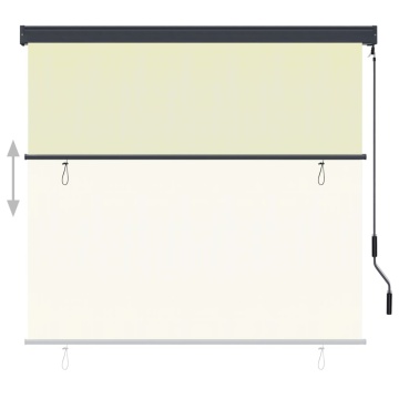 Jaluzea tip rulou de exterior, crem, 160 x 250 cm - Img 3