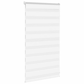 Jaluzea tip zebra alb lățime țesătură 80,9 cm poliester - Img 3