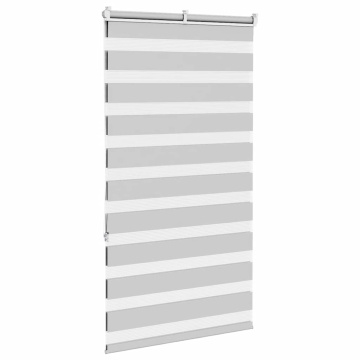 Jaluzea tip zebra gri deschis lățime țesătură 75,9 cm poliester - Img 4
