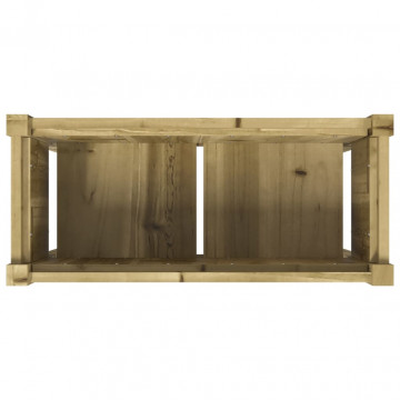 Jardinier de grădină cu picioare, 70x31x70 cm, lemn pin tratat - Img 7