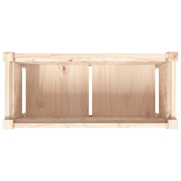 Jardinier de grădină cu picioare, 70x31x70cm, lemn masiv de pin - Img 7