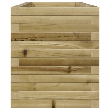 Jardinieră de grădină, 110x40x45,5 cm, lemn de pin impregnat - Img 5