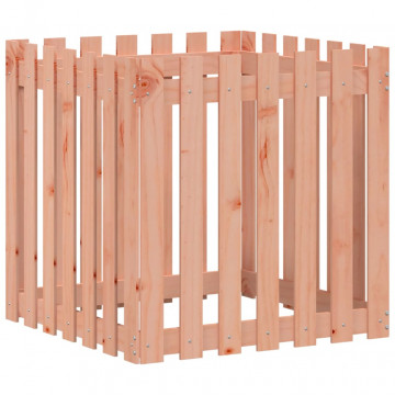 Jardinieră grădină design gard, 70x70x70 cm, lemn masiv douglas - Img 2