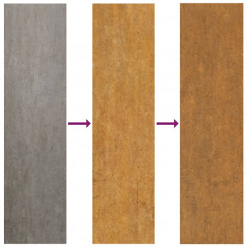 Jardinieră, ruginiu, 120x120x45 cm, oțel corten - Img 6