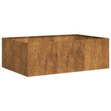 Jardinieră Rusty 120x80x40 cm Oțel pentru intemperii - Img 2