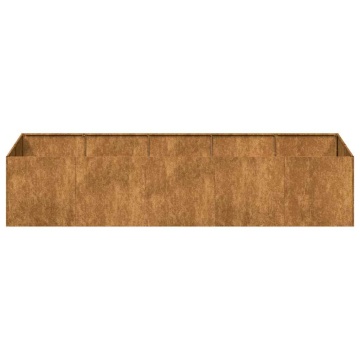 Jardinieră Rusty 200x80x40 cm Oțel pentru intemperii - Img 8