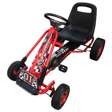 Kart copii cu pedale și scaun reglabil Roșu - Img 1
