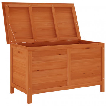 Ladă depozitare de grădină 99x49,5x58,5 cm lemn masiv de brad - Img 3