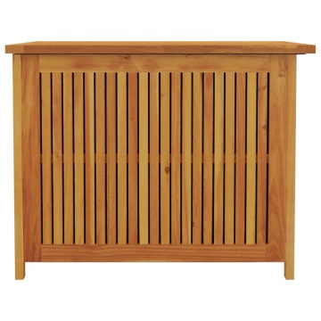 Ladă depozitare pentru grădină 75x75x58 cm lemn masiv acacia - Img 7