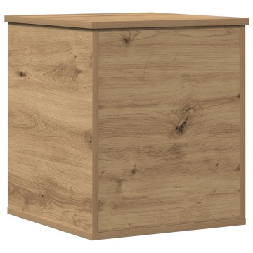 Ladă depozitare, stejar artizanal 40x42x46 cm lemn prelucrat - Img 2