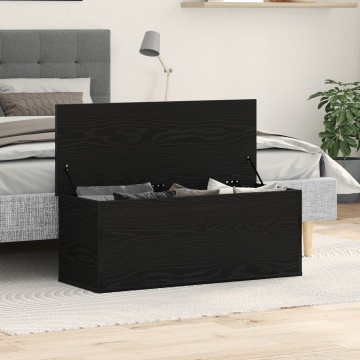 Ladă depozitare, stejar negru, 90x35x35 cm, lemn prelucrat - Img 4