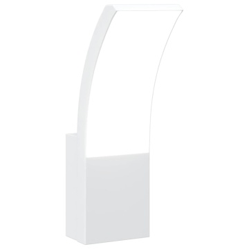 Lampă exterioară de perete cu LED, alb, aluminiu turnat - Img 2