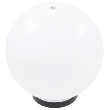 Lămpi bol cu LED 2 buc, sferice, 25 cm, PMMA - Img 4