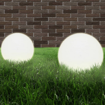 Lămpi glob cu LED, 4 buc., 40 cm, PMMA, sferic - Img 2